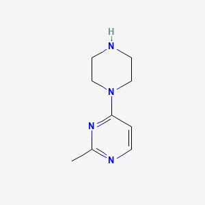 2-Methyl-4-(piperazin-1-yl)pyrimidine chemical structure (CAS 131816-67-6)