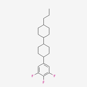 trans,trans-4'-Propyl-4-(3,4,5-trifluorophenyl)bicyclohexyl chemical structure (CAS 131819-23-3)