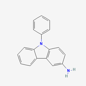 9-Phenyl-9H-carbazol-3-amine chemical structure (CAS 1318253-36-9)