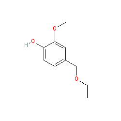 4-(Ethoxymethyl)-2-methoxyphenol chemical structure (CAS 13184-86-6)
