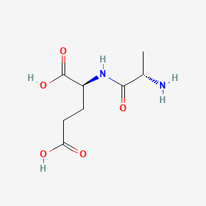(S)-2-((S)-2-Aminopropanamido)pentanedioic acid chemical structure (CAS 13187-90-1)