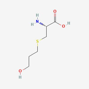 (R)-2-Amino-3-((3-hydroxypropyl)thio)propanoic acid chemical structure (CAS 13189-98-5)
