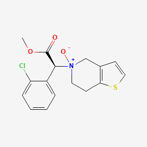 5-((S)-1-(2-Chlorophenyl)-2-methoxy-2-oxoethyl)-4,5,6,7-tetrahydrothieno[3,2-c]pyridine 5-oxide chemical structure (CAS 1319197-71-1)