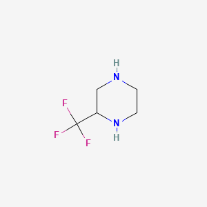2-(Trifluoromethyl)piperazine chemical structure (CAS 131922-05-9)