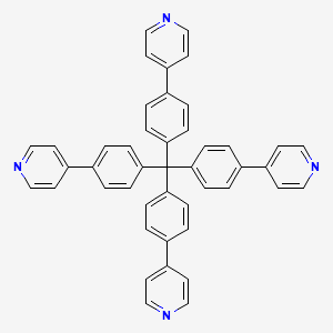 Tetrakis(4-(pyridin-4-yl)phenyl)methane chemical structure (CAS 1319736-15-6)