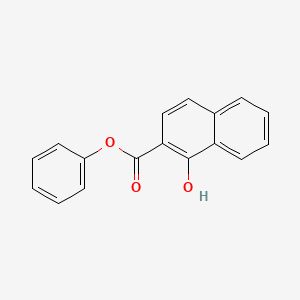 Phenyl 1-hydroxy-2-naphthoate chemical structure (CAS 132-54-7)