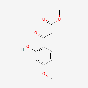 Methyl 3-(2-hydroxy-4-methoxyphenyl)-3-oxopropanoate chemical structure (CAS 132017-98-2)