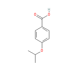 4-Isopropoxybenzoic acid chemical structure (CAS 13205-46-4)
