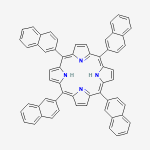 meso-Tetrakis(β-naphthyl)porphyrin chemical structure (CAS 132055-60-8)