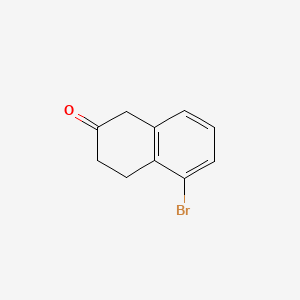 5-Bromo-3,4-dihydronaphthalen-2(1H)-one chemical structure (CAS 132095-53-5)