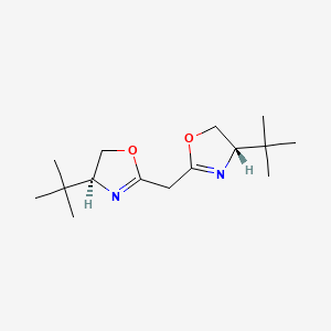 Bis((S)-4-(tert-butyl)-4,5-dihydrooxazol-2-yl)methane chemical structure (CAS 132098-54-5)