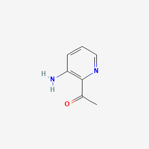 1-(3-Aminopyridin-2-yl)ethanone chemical structure (CAS 13210-25-8)