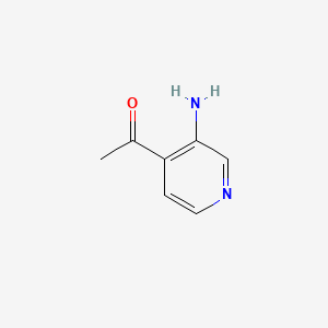 1-(3-Aminopyridin-4-yl)ethanone chemical structure (CAS 13210-52-1)