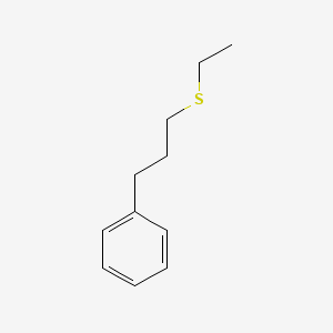 Ethyl(3-phenylpropyl)sulfane chemical structure (CAS 132150-34-6)