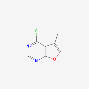 4-Chloro-5-methylfuro[2,3-d]pyrimidine chemical structure (CAS 1321618-96-5)