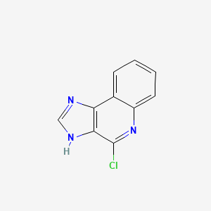 4-Chloro-1H-imidazo[4,5-c]quinoline chemical structure (CAS 132206-92-9)