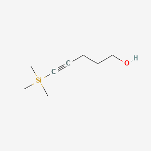 5-(Trimethylsilyl)pent-4-yn-1-ol chemical structure (CAS 13224-84-5)