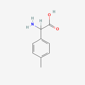 2-Amino-2-(p-tolyl)acetic acid chemical structure (CAS 13227-01-5)
