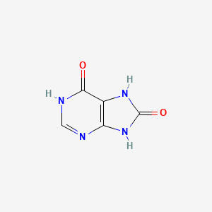 7H-Purine-6,8-diol chemical structure (CAS 13231-00-0)