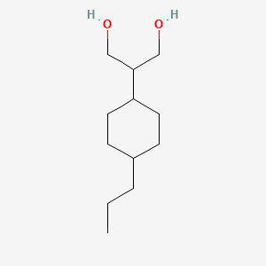 trans-2-(4-Propylcyclohexyl)propane-1,3-diol chemical structure (CAS 132310-86-2)