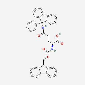 Fmoc-Gln(Trt)-OH chemical structure (CAS 132327-80-1)