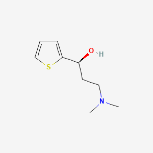 (S)-N,N-Dimethyl-3-hydroxy-3-(2-thienyl)propanamine chemical structure (CAS 132335-44-5)