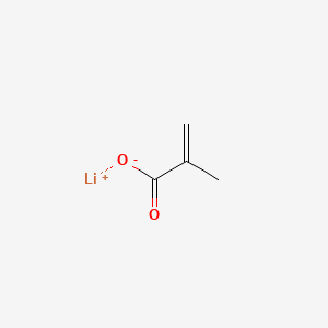 Lithium methacrylate chemical structure (CAS 13234-23-6)