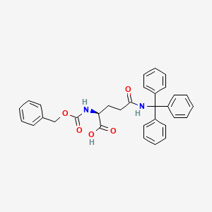 Z-Gln(Trt)-OH chemical structure (CAS 132388-60-4)