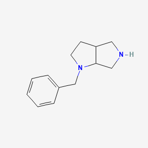 1-Benzyloctahydropyrrolo[3,4-b]pyrrole chemical structure (CAS 132414-50-7)