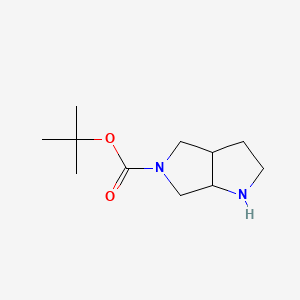 cis-5-Boc-hexahydropyrrolo[3,4-b]pyrrole chemical structure (CAS 132414-81-4)