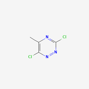 3,6-Dichloro-5-methyl-1,2,4-triazine chemical structure (CAS 132434-82-3)
