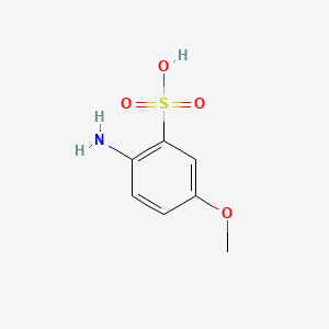 2-Amino-5-methoxybenzenesulfonic acid chemical structure (CAS 13244-33-2)
