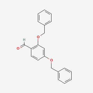 2,4-Dibenzyloxy benzaldehyde chemical structure (CAS 13246-46-3)