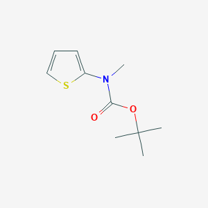 tert-Butyl methyl(thiophen-2-yl)carbamate chemical structure (CAS 132463-32-2)