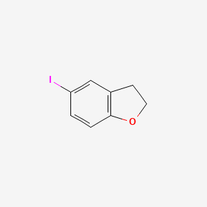 5-Iodo-2,3-dihydrobenzofuran chemical structure (CAS 132464-84-7)