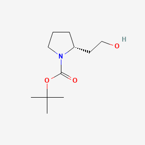 (R)-tert-Butyl 2-(2-hydroxyethyl)pyrrolidine-1-carboxylate chemical structure (CAS 132482-06-5)