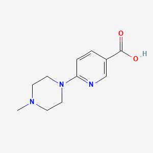 6-(4-Methylpiperazin-1-yl)nicotinic acid chemical structure (CAS 132521-70-1)