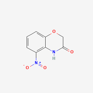 5-Nitro-2H-benzo[b][1,4]oxazin-3(4H)-one chemical structure (CAS 132522-81-7)