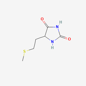 5-(2-(Methylthio)ethyl)imidazolidine-2,4-dione chemical structure (CAS 13253-44-6)
