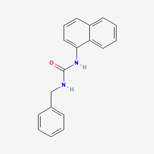 1-Benzyl-3-(naphthalen-1-yl)urea chemical structure (CAS 13256-79-6)