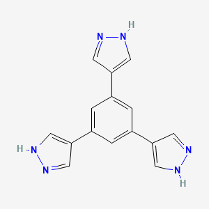 1,3,5-Tri(1H-pyrazol-4-yl)benzene chemical structure (CAS 1325728-09-3)