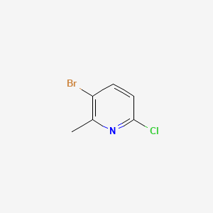 5-Bromo-2-chloro-6-methylpyridine chemical structure (CAS 132606-40-7)