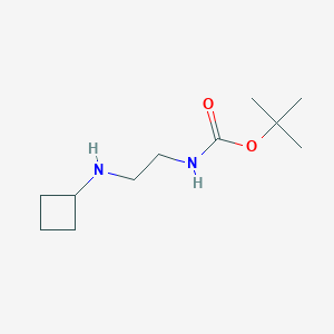 tert-Butyl (2-(cyclobutylamino)ethyl)carbamate chemical structure (CAS 1326311-16-3)