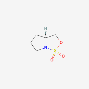 (S)-Tetrahydro-3H-pyrrolo[1,2-c][1,2,3]oxathiazole 1,1-dioxide chemical structure (CAS 132635-95-1)