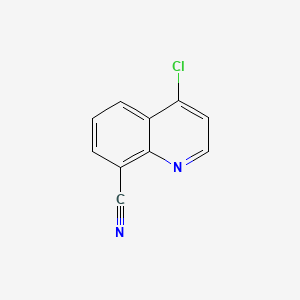 4-Chloroquinoline-8-carbonitrile chemical structure (CAS 132664-45-0)
