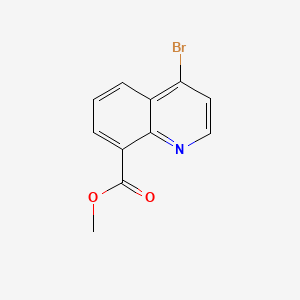 Methyl 4-bromoquinoline-8-carboxylate chemical structure (CAS 132664-48-3)