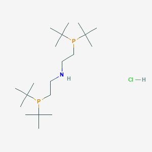 Bis(2-(di-tert-butylphosphino)ethyl)amine hydrochloride chemical structure (CAS 1326805-03-1)