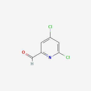 4,6-Dichloropicolinaldehyde chemical structure (CAS 132683-62-6)
