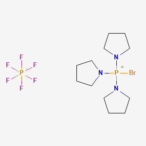 Bromotri(pyrrolidin-1-yl)phosphonium hexafluorophosphate(V) chemical structure (CAS 132705-51-2)