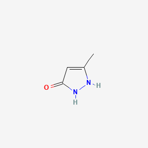 3-Methyl-1H-pyrazol-5-ol chemical structure (CAS 132712-71-1)